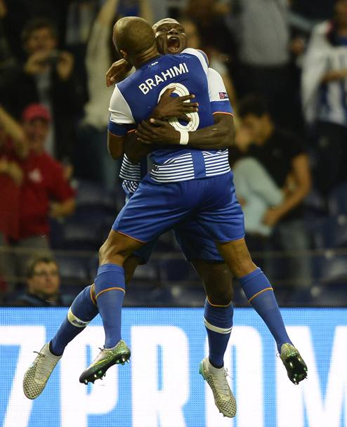 Ballano Brahimi e Aboubakar, balla il Porto, in testa alla classifica del gruppo G. Afp